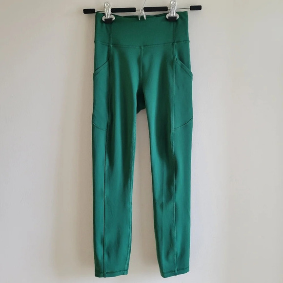 Lululemon Invigorate High-Rise Athletic Legging , Crop 23" Everglade Green - Picture 2 of 11